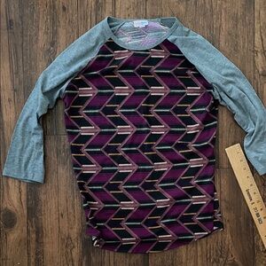 LuLaRoe Multicolor Geometric Top